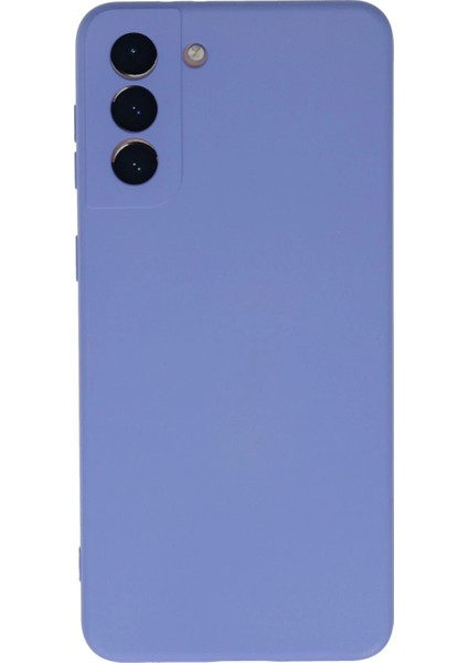 Samsung Galaxy S21 Plus Kılıf Nano Içi Kadife Silikon - Lila Ferrg