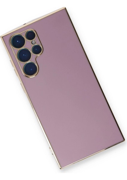 Samsung Galaxy S22 Ultra Kılıf Volet Silikon - Mor Ferrg