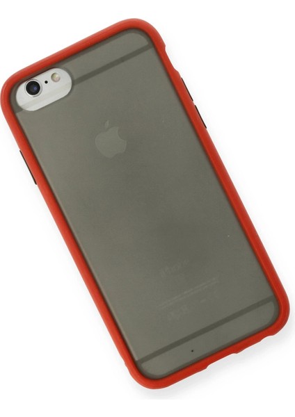 Apple iPhone 6 Kılıf Montreal Silikon Kapak - Kırmızı Ferrg