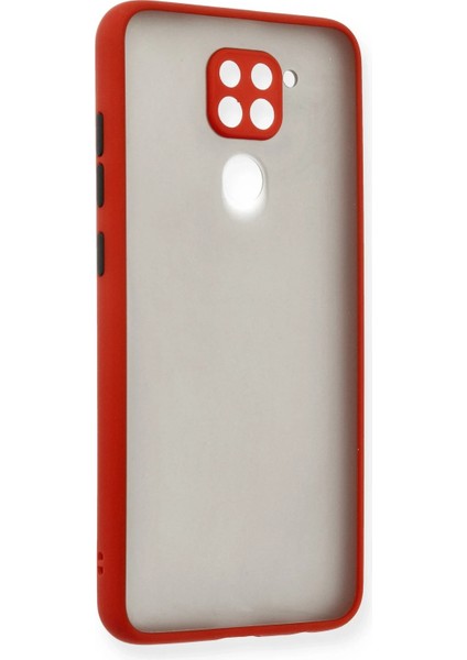 Xiaomi Redmi Note 9 Kılıf Montreal Silikon Kapak - Kırmızı Ferrg