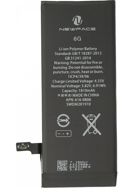 Iphone 6 Uyumlu Batarya (1900MAH) Ferrg