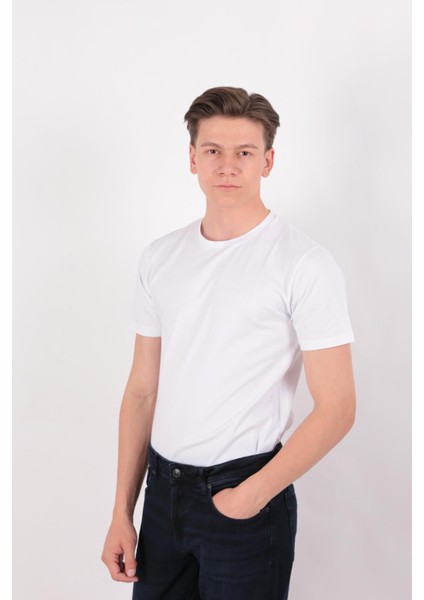 FP24B2070 Bis Yaka Lyc Compact Pike Erkek T-Shirt