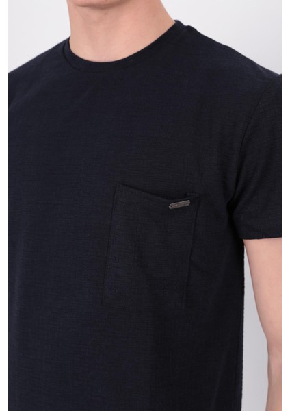 FP24B2042 Cepli Bis Yaka Erkek T-Shirt