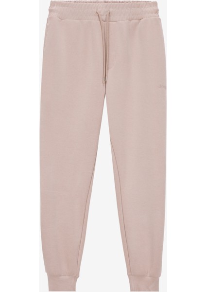 Lastikli Bel Basic Bej Erkek Eşofman Altı J5sm-Ea7301