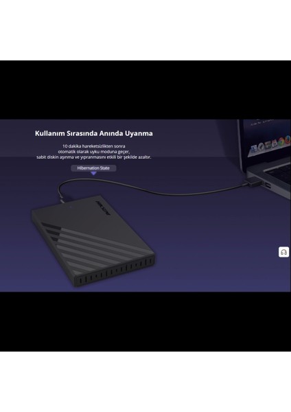 Hıksemı HS-HUB-MHB201, Usb3.0, 2,5" Disk Kutusu. (Ssd ve HDD , 5gbps, Siyah, Win, Mac-Os, Linux, Android, Alüminyum)