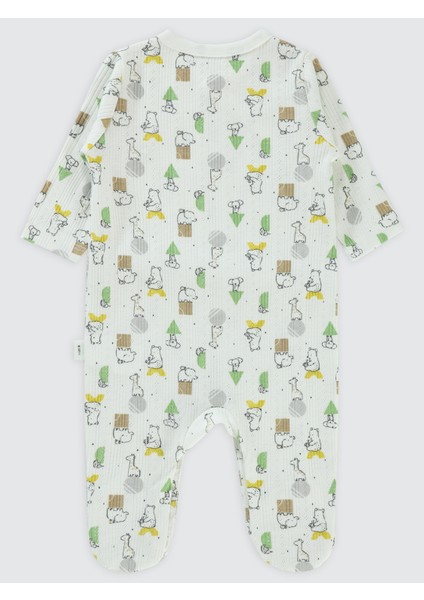 Erkek Bebek Patikli Tulum 1-6 Ay Ekru fiyatları