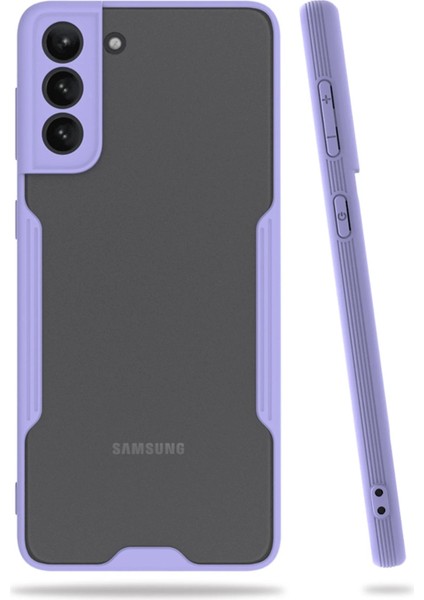 Samsung Galaxy S21 Plus Kılıf Platin Silikon - Lila Ferrg