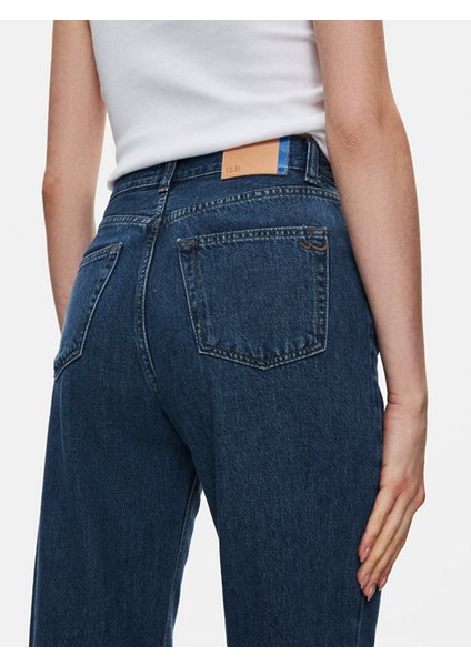 Kadın Vıonne H Geniş Paça Yüksek Bel Jean Pantolon indirimleri