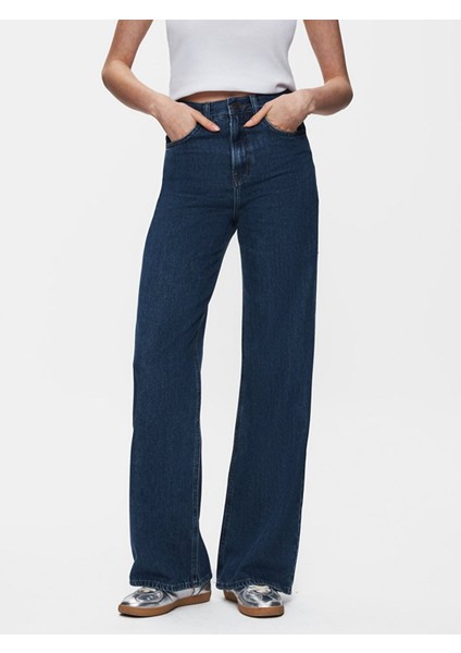Kadın Vıonne H Geniş Paça Yüksek Bel Jean Pantolon fiyatları
