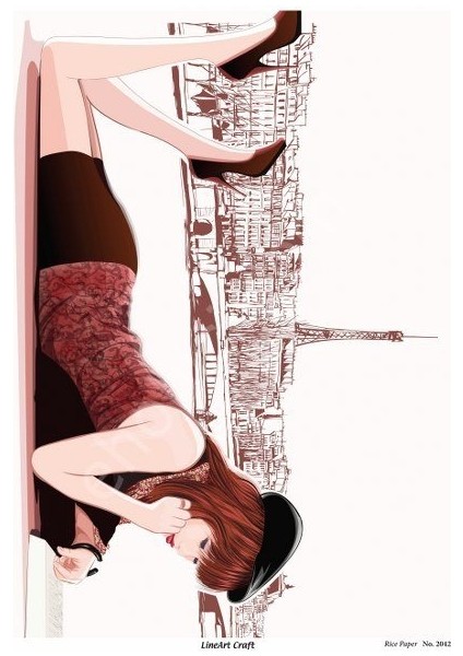 Lineart Pirinç Dekopaj Kağıdı Model - 2042