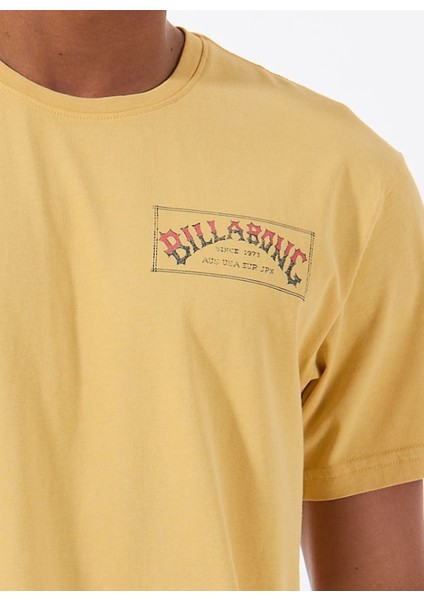 Orıgınal Arch Premıum Ww 24A521515 Sarı Bisiklet Yaka Regular Fit Düz Erkek T-Shirt