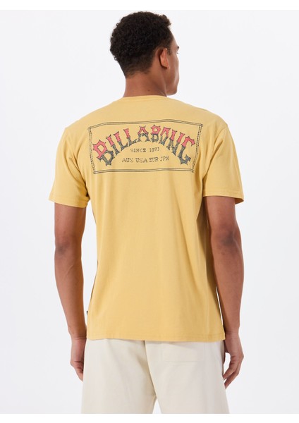 Orıgınal Arch Premıum Ww 24A521515 Sarı Bisiklet Yaka Regular Fit Düz Erkek T-Shirt