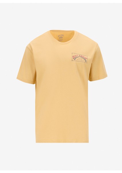 Orıgınal Arch Premıum Ww 24A521515 Sarı Bisiklet Yaka Regular Fit Düz Erkek T-Shirt