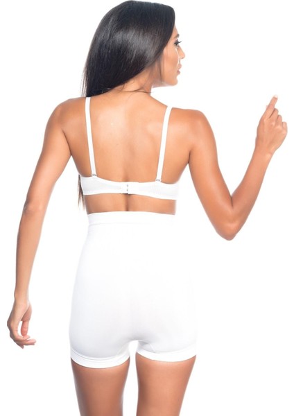 Beyaz Mı Emay 7027 Düşük Bel Boxer Korse