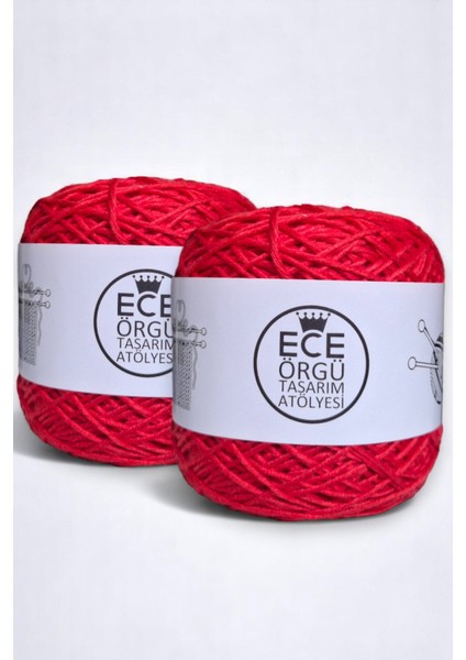 Nar Çiçeği Renginde, Büklümlü, %50 Bambu %50 Koton El Örgü İpi (200 Gr.)