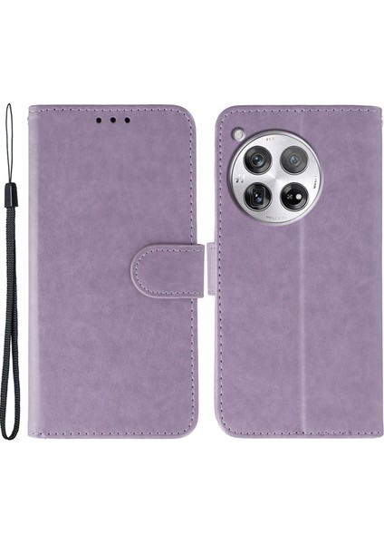 Oneplus 12 5g Pu Deri Flip Cüzdan Telefon Kılıfı Kayışlı (Yurt Dışından)