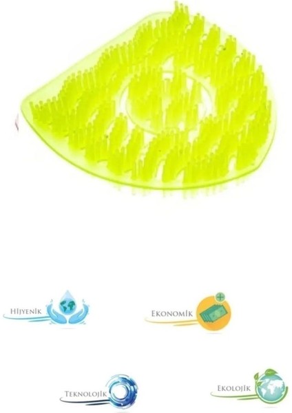 6 Adet - Limon Kokulu Pisuvar Süzgeci – Lavabo Yer Gideri Koku Giderici Hijyenik Tuvalet Matı