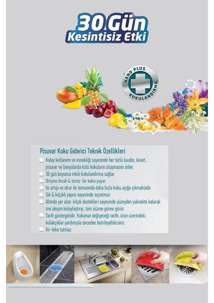 10 Adet Limon Kokulu Kirpi Pisuvar Süzgeci - Koku Giderici Kireç Çözücü Sıçrama Önleyici Tasarım
