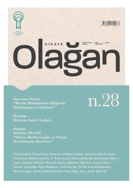 Olağan Hikaye Dergi 28.sayı Nisan-Mayıs 2025