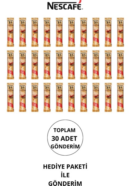 3 ü 1 Arada Sütlü Köpüklü 10'lu Paket 174 gr Paket (3 Adet)