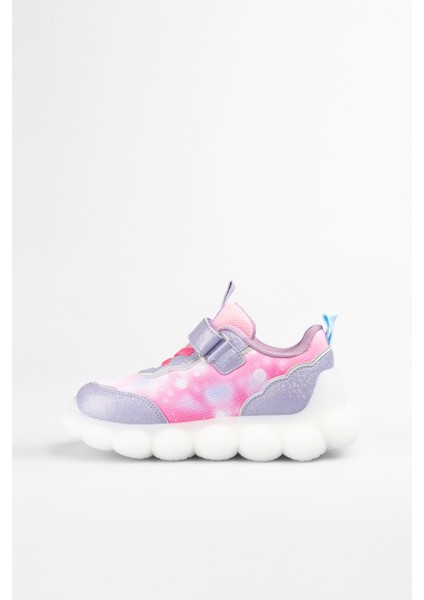 Kız Çocuk Pembe Işıklı Balloon Sneaker