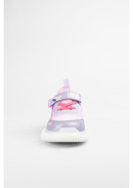 Kız Çocuk Pembe Işıklı Balloon Sneaker