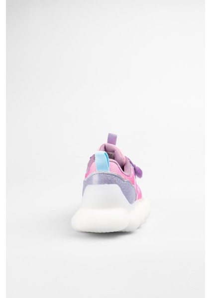 Kız Çocuk Pembe Işıklı Balloon Sneaker