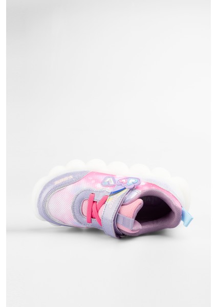 Kız Çocuk Pembe Işıklı Balloon Sneaker