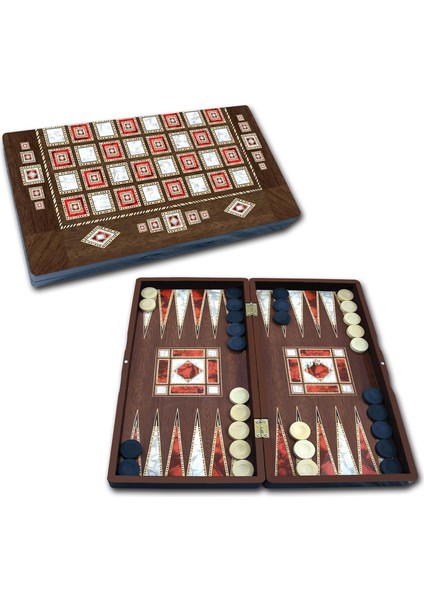 STAROYUN1020210 25 x 48 x 6 cm Big Star Polyester Pearl Backgammon