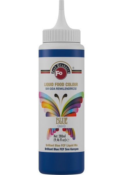 Gıda Boyası Mavi 280 ml