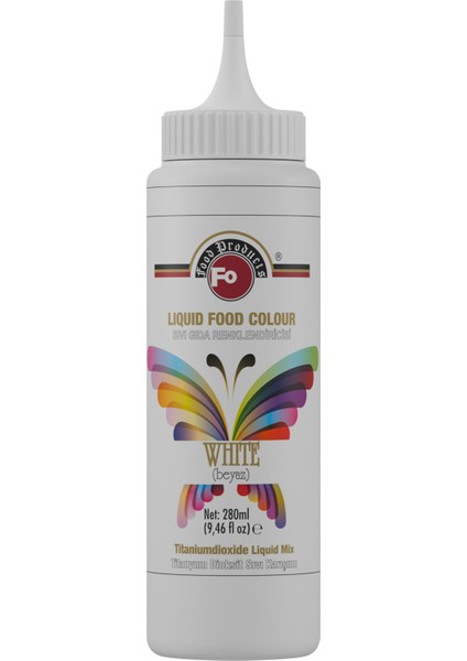 Beyaz Sıvı Gıda Boyası 280 ml