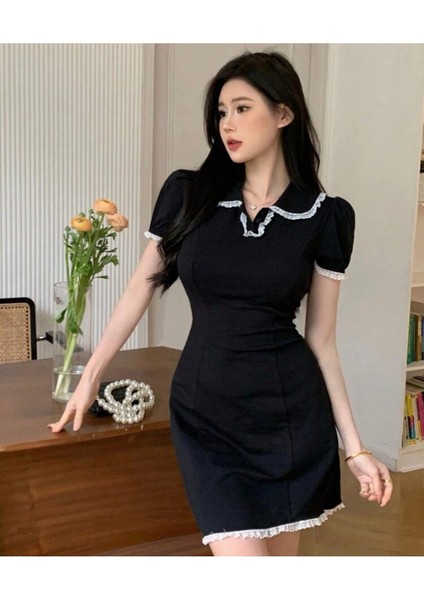 Y2K Coquette Kore Stili Vintage Siyah Pinterest Elbise