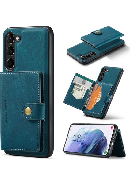 Samsung Galaxy S23 Plus Deri Telefon Arka Kapak Manyetik 2'si 1 Arada Çıkarılabilir (Yurt Dışından)