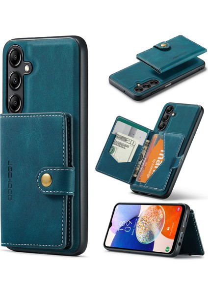 Samsung Galaxy A14 Deri + Tpu Kickstand Telefon Kılıfı (Yurt Dışından)