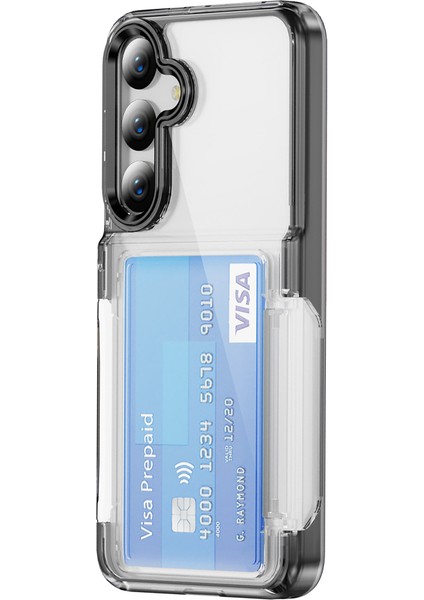 Samsung Galaxy S24 Plus Tpu + Akrilik Kart Tutucu Minimalist Telefon Kapağı Kickstand (Yurt Dışından)