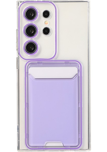 Samsung Galaxy S22 Ultra 5g Şeffaf Tpu Kart Tutucu Telefon Kapağı (Yurt Dışından)