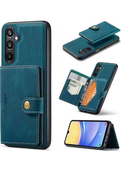 Samsung Galaxy A15 Kart Tutucu Çıkarılabilir Deri + Tpu Telefon Kapağı (Yurt Dışından)