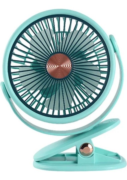 Mandallı Şarjlı Fan 3 Kademeli Taşınabilir Vantilatör Serinletici Mini Klima 360 Derece Dönen Fan