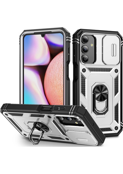 Samsung Galaxy A15 Tpu+Pc Slide Camshield Kickstand Telefon Kılıfı (Yurt Dışından)