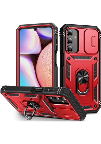 Samsung Galaxy A15 Tpu+Pc Slide Camshield Kickstand Telefon Kılıfı (Yurt Dışından)