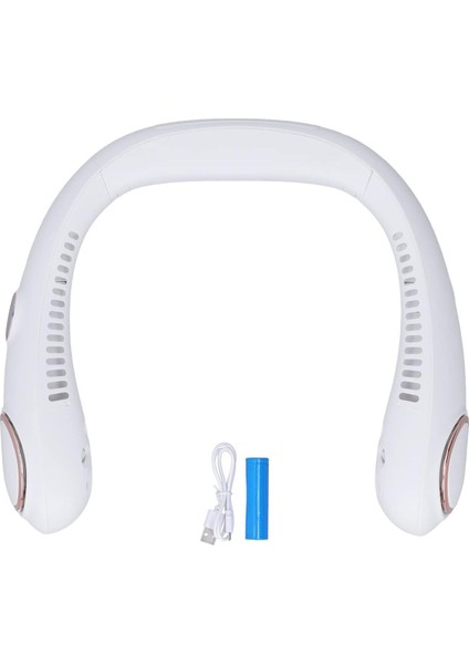 Boyuna Takılan Fan Mini Klima Serinletici Vantilatör LED Ekranlı 3 Seviye Şarjlı Boyunluk Fan