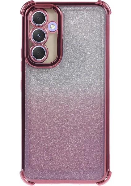 Samsung Galaxy A15 Köşeleri Darbeye Dayanıklı Tpu Parıltılı Telefon Kapağı (Yurt Dışından)