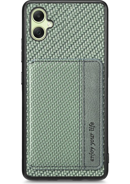 Samsung Galaxy A05 4g Kickstand Kart Yuvaları Deri+Pc+Tpu Telefon Kapağı (Yurt Dışından)