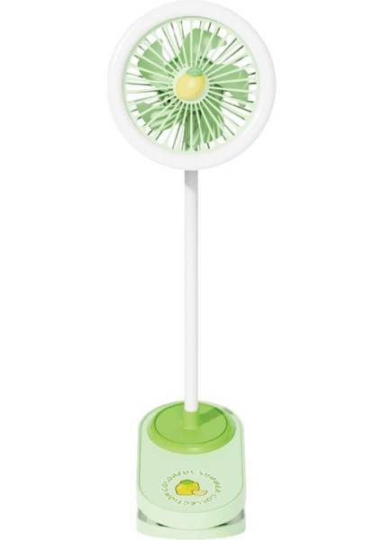 Şarjlı Mandallı Fan Mini Vantilatör Bebek Arabası Serinletici Mini Klima Led Işıklı