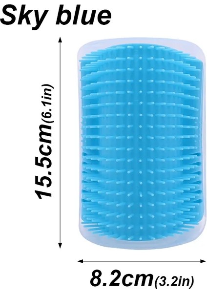 Kedi Tırmalama Fırçası Kedi Oyuncakları Kedi Nanesi Kedi Duvar Fırçası Kedi Tırmalayıcı Kendiliğinden Bakım Tarakı Kedi Köşe Tırmalayıcı Masaj Makinesi Renk:gökyüzü Mavisi (Yurt Dışından)