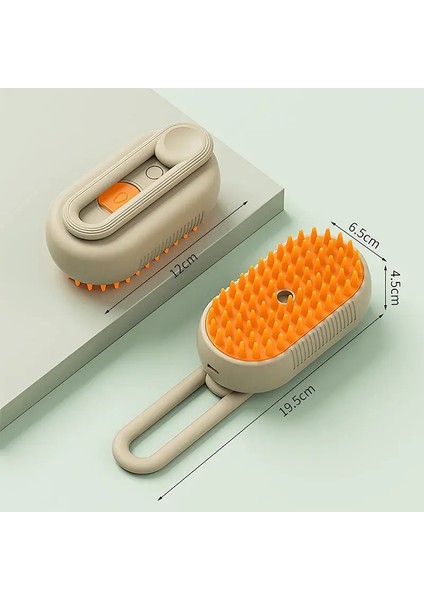 Steam Brush Cat Brush Cats Vaporizer Pet Hair Brush Remover Pets Cleaning Steamy Spray Mage Comb 3in1 Grooming Supplies Renk:kahverengi (Yurt Dışından)