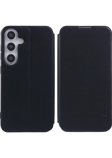 Samsung Galaxy S24 Plus Manyetik Emme Deri Telefon Kılıfı (Yurt Dışından)