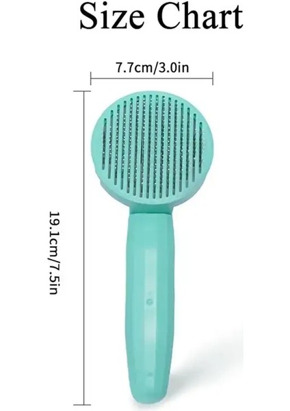 Kendini Temizleyen Yumuşak Pet Tarak - Tek Tıkla Tüysavurma Fırçası Kediler Köpekler, Evrensel Bakım Temizleme Güzellik Malzemeleri (Yurt Dışından)