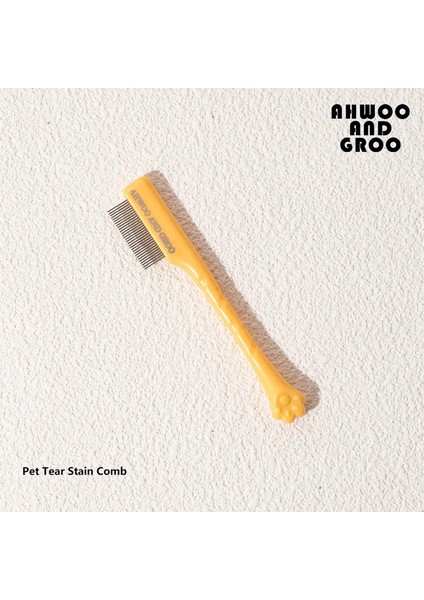 Pet Yüz Temizleme Tomberi Seti Gözyaşı Limanlarını Çıkarır Göz-Poop Pençe Pençe Köpek Kaç Onarımı Makas Kedi Saç Tomberi Pet Temiz Malzemeler Renk: Sarı Tarak (Yurt Dışından)