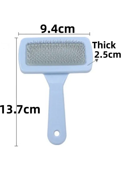 Köpek Tarak Evcil Hayvan Tüy Temizleyici Masaj Kedi Tarak Köpek Tüy Tarak Evcil Hayvan Bakım Cilt Koruması Taraklar Kedi Yünü Düğüm Açıcı Köpekler Fırçaları Renk:mavi (Yurt Dışından)